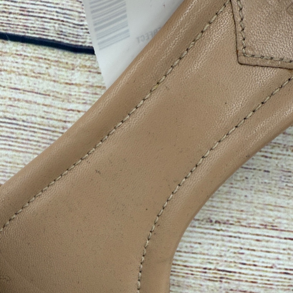 Tory Burch Tan Ankle Strap Block Heels - Picture 4 of 13